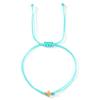 Pulsera Decorativa de Cuerda Color Arcoíris con Cruz Dorada de Venta Caliente Transfronteriza, Moderna y Versátil, Stock Listo, Mayoreo