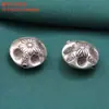 Tailandia Chiang Mai accesorios de plata hechos a mano cuentas de plata de ley vintage envejecidas pez fresa material de cuentas hechas a mano para DIY
