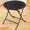 Mesa de comedor plegable para uso doméstico, mesa cuadrada pequeña simple, mesa plegable, mesa redonda para exteriores, mesa de comedor para casa de alquiler, mesa de puesto, mesa de balcón