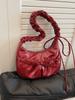 Bolsas Plissadas Tendência para Mulheres 2026 Nova Moda de Verão Bolsa de Ombro Dumpling com Acabamento de Luxo e Bolsa Versátil de Axila