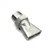 Boquilla de pico de pato de acero inoxidable 304 de boca plana engrosada con rosca externa para limpieza y soplado, boquilla plana de salida de fábrica