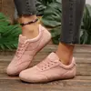 Zapatillas de entrenamiento retro alemanas transfronterizas nuevas para mujer, suela plana, gamuza, versátiles, blancas, casual, deportivas, de suela vulcanizada, talla grande, comercio exterior para mujer