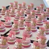 14/02 Feliz Dia dos Namorados Cartão de Amor Decoração de Bolo Figurinha de Cachorro Fofo Casal Aniversário Confissão Insert