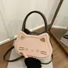 Bolso de Mano Nuevo y Lindo de Gato para Mujer 2025, Gran Capacidad, Ligero, Mochila Pequeña de Moda, Bolso Cruzado para Viajar