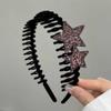 Diadema de Estrella para Mujer, Aro para Lavarse la Cara, Aro de Presión para el Cabello, Pinza de Pelo Nueva de Verano 2024, Aro para Flequillo Roto, Pinza para Recoger el Cabello, Accesorios para el Cabello