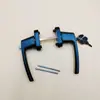 Manípulo de transmissão de porta de aço plástico para porta de abertura dupla com chave com trava com acessórios de manípulo de porta de segurança para abertura para fora trava de porta de aço plástico