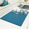 Tapete isolante de mesa simples tapete antiderrapante tapete de drenagem para mesa de cozinha tapete absorvente tapete secador de pratos e tigelas de terra de diatomáceas para uso doméstico