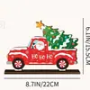Artesanato de madeira de Natal, peças decorativas requintadas, decorações festivas para festas e enfeites de mesa para realçar a atmosfera festiva.