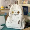 Mochila Versátil Fofa de Novo Estilo para Meninas, Alta Capacidade, Simples, Casual e Estilosa Bolsa Escolar para Alunos do Ensino Fundamental