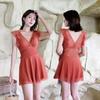 Traje de baño de moda para mujer, estilo coreano, que cubre el abdomen, adelgazante, súper ventas, precio bajo, estilo falda, traje de baño fresco para aguas termales