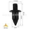 Adequado para Honda Toyota carro fivela de plástico prendedor clipe expansor de plástico fixo fabricantes atacado cor pode ser alterada