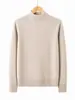 Suéter Pulóver de Punto para Mujer, Cuello Medio Alto, Capa Base Otoño/Invierno, Engrosado, Corto, Elegante, para Mamá