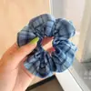 Scrunchie Fofo Estilo JK Acadêmico Coreano, Elástico de Cabelo para Meninas, Acessório de Cabelo