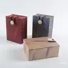 Nueva Caja de Joyas Caja con Hebilla de Madera Colgante Estilo Pluma Caja de Almacenamiento para Regalos Caja de Brocado Retro Embalaje para Adornos Wenwan