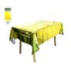 Atacado Toalha de Mesa de Filme de Alumínio Impressa Descartável Filme de Alumínio Impresso Monocromático Mesa de Trabalho Toalha de Mesa de Feriado Multicor Opcional Conjunto Completo