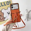 Lujo de alta gama adecuado para Huawei nova flip anillo de cascabel cuerda diagonal cuero creativo pantalla plegable teléfono móvil