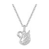 Collar de cisne sencillo y moderno para mujer, con colgante de circonita incrustada, diseño de nicho de lujo, cadena de clavícula de alta gama.