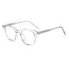 Gafas lisas de moda simple para hombre y mujer, artefacto de belleza simple, ultraligeras, combinan con todo, modifican la forma del rostro, anti-luz azul