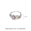 Anillo de Piedra Natural para Mujer Estilo Ins 2024 Verano Nuevo Estilo Anillo Dulce Cool Pequeño Fresco Anillo para Dedo Índice Venta al por Mayor Zircón