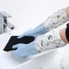Nuevo color serie Moranti guantes de limpieza para el hogar cocina lavar platos lavar ropa protector de manos invierno forro polar cálido