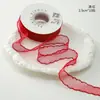 Novo Produto Shangjin Fita de Seda de Neve Flor Laço de Presente Renda Acabamento Fita de Gaze Fita para Buquê Fita Decorativa DIY