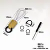 Colgante Llavero de Cuerda Exquisito Tejido a Mano con Logo Personalizado, Llavero de Cuero Genuino para Coche, Pequeño Regalo Universal al por Mayor