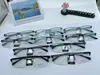 Armazón de Gafas para Hombre Acero Cuero Marco Tr90 Varillas Media Montura Cepillado Negocios Armazón de Gafas para Miopía Montura Completa Se Puede Equipar con Gafas de Lectura