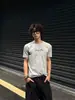Camiseta de Verano Fresca de Fábrica con Puños Cónicos, Hombros Rectos y un Look Fuerte, Camiseta Básica Versátil Simple de Estilo Americano para Hombre