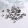 Anel de conexão de acabamento para colar e pulseira DIY anel aberto de aço inoxidável cor ouro 18k anel de mão que pode ser fechado material