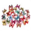 4-16cm Gipsofila Mariposa 3D Estéreo Brillo Manualidades de Mariposa PVC Mariposa de Simulación