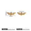 Colgante de Animal Jirafa Pingüino de Acero Inoxidable Transfronterizo Europeo y Americano Chapado en Oro de 18K Accesorios de Joyería Colgante DIY Collar