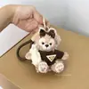Chaveiro Lanyard Pingente Boneco de Pelúcia Urso Shirley Rose Duffy Fofo de Outono e Inverno Presente de Aniversário para Casal
