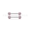 F136 Brincos de titânio Shambhala Ball Bend Lip Nail G23 Liga de titânio Puncture Jewelry Umbigo Unha Língua Unha Bola de cerâmica macia