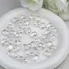 Cuentas Acrílicas Transparentes Electroplateadas con Forma de Arco Plateado Luna Fría Dingyixing con Agujero Pasante Accesorios para Pulseras y Joyería DIY