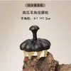 Peine de Cuerno con Forma de Calabaza de Sándalo para Masaje Capilar, Raspado del Cuero Cabelludo y Uso en Todo el Cuerpo; Portátil y Conveniente para Uso en Casa
