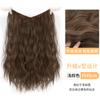Peruca Hua Kou Feminina Cabelo Longo Aplique em V Peça Única Invisível Sem Marcas Extensão de Cabelo Cabelo Cacheado Ondulado de Água Cabelo Artificial