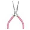 Alicate de Bico Fino Rosa Multifuncional Feito à Mão para DIY Alicate de Joalheria Conjunto de Alicates de Joalheria Mini Ferramenta de Enrolar e Contas para Joias