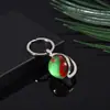 Chaveiro Transparente de Cristal do Sistema Solar Pingente de Vidro da Lua Marte Oito Planetas Pingente do Espaço Sideral Em Estoque