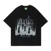 Camiseta Lavada Masculina Regatas Vintage Streetwear Hip Hop t Sh