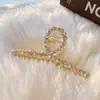 Pinza de Metal Estilo Coreano para la Parte Posterior de la Cabeza, Pinza de Tiburón al Mayoreo, Pinza Grande para el Cabello, Accesorio para el Cabello, Pinza para el Cabello de Perlas