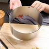 Anel de Mousse Redondo Ajustável Retrátil de Aço Inoxidável 6-12 polegadas Forma de Bolo 8CM Ferramenta de Confeitaria para Bordas de Bolo