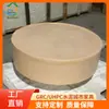 Mesa de Pedestal Redonda de Hormigón Artístico de Color Sólido, Tablero de Mesa, Estilo Minimalista, Mesa de Café para Exteriores de Patio, Exportación de Comercio Exterior, Pedestal Personalizado