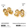 Jieding Collar de acero de titanio con lazo europeo y americano no se decolora pendientes anillo de alto sentido de lujo ligero joyería de acero inoxidable transfronterizo