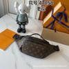 26 Años m L Riñonera para Hombre Bolso de Pecho Bolso Cruzado de un Solo Hombro Bolso Mensajero Bolso de Mano Bolso de Cuero para Mujer Retro Europeo y Americano
