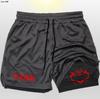 Mantra Animación de Batalla Transfronteriza Pantalones Cortos de Running para Hombre Casual Verano Fitness Transpirables Bolsillo para Teléfono Cordón