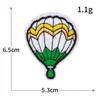 Parches Bordados de Computadora de Moda Globo Aerostático Gafas de Sol con Diamantes Parches de Tela Bordada Parches Decorativos para Ropa sin Costura Personalizados Venta al por Mayor