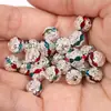 6-10mm strass colorido furado bola espaçador conta fio solto contas materiais acessórios para joias semi-acabados fabricantes fornecimento direto