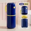Xin ZaoTaza Portátil para Enjuague Bucal Infantil de Viaje Gran Capacidad con Asa Juego de Dos Vasos 2 en 1 para Lavar y Almacenar