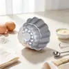 Aleación de Aluminio Doble Capa Molde de Flor Pequeña Molde para Pastel de Crisantemo Pequeño Molde para Pudín Molde Pequeño para Pastel Molde para Hornear en Casa
