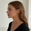 Collar de Borlas Incrustado con Diamantes Nuevo Producto Transfronterizo Cadena para Clavícula de Pedrería Moda Europea y Americana para Fiesta